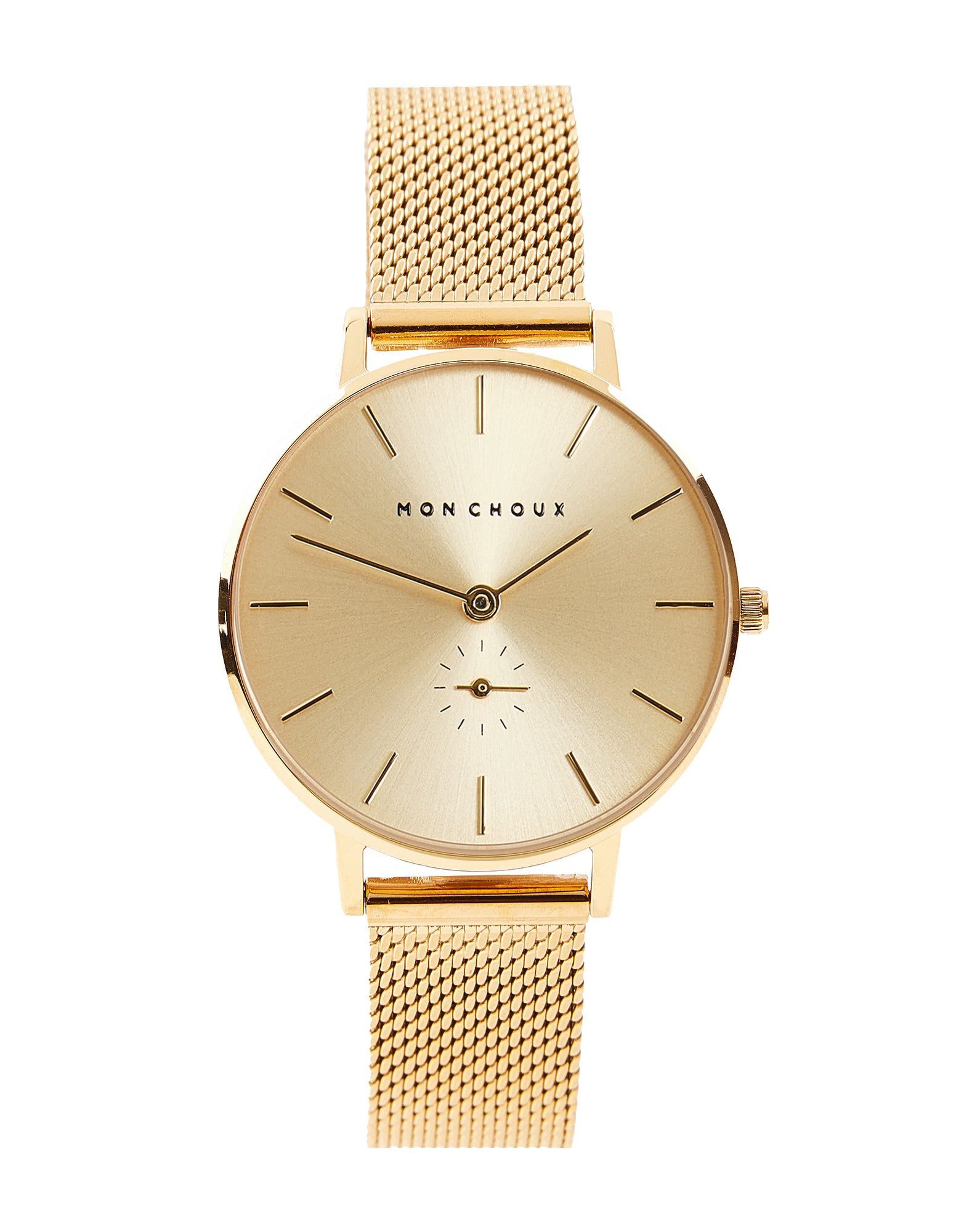 Gold on sale mesh watch