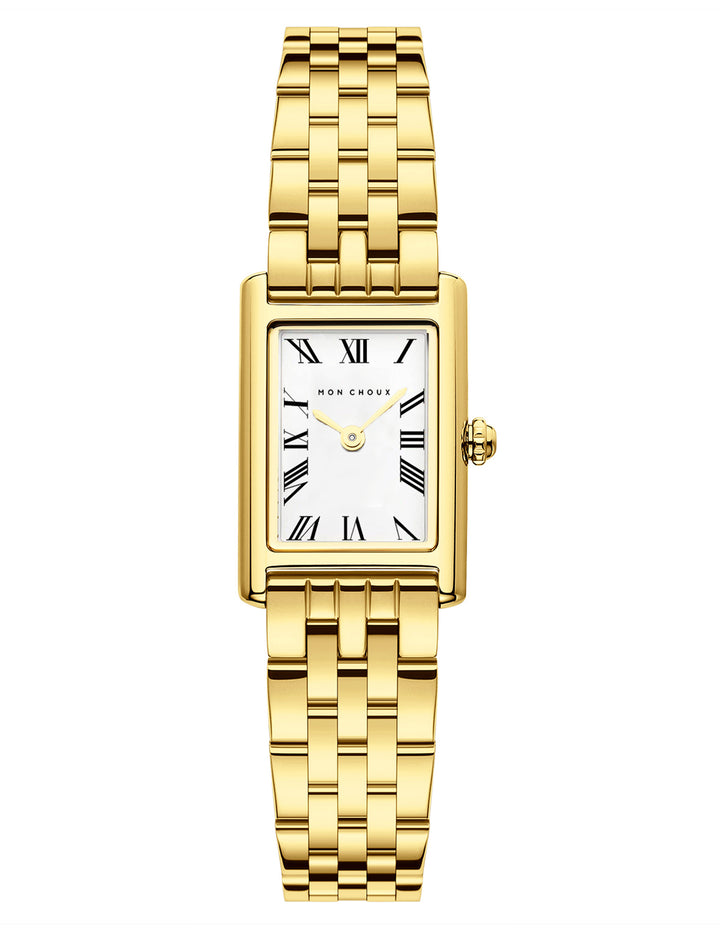 RENDEZVOUS - GOLD STAINLESS STEEL WATCH - 5LINK